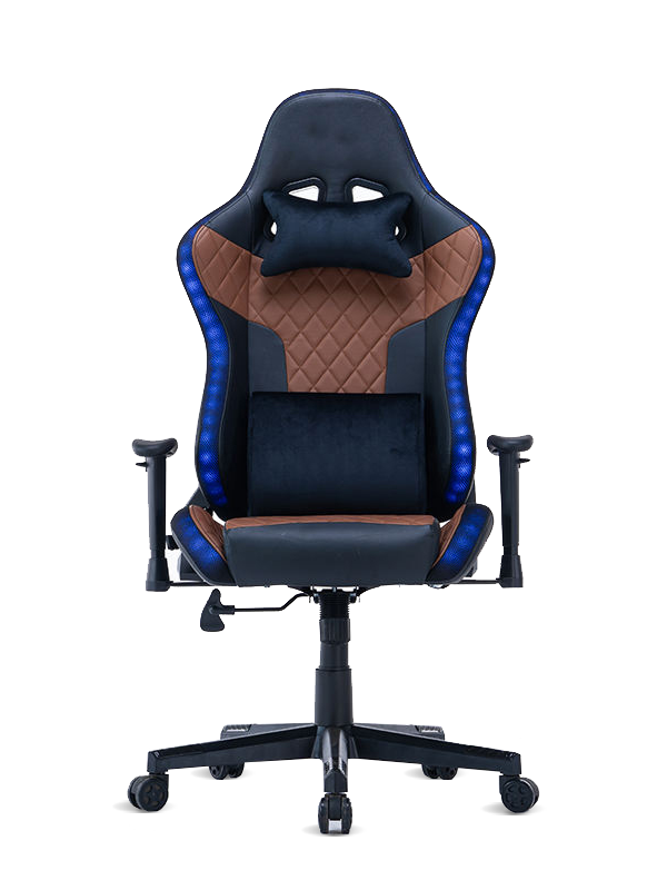 RGB LEDライトを備えた高品質の調節可能なアームレストカスタムゲーミングチェア 