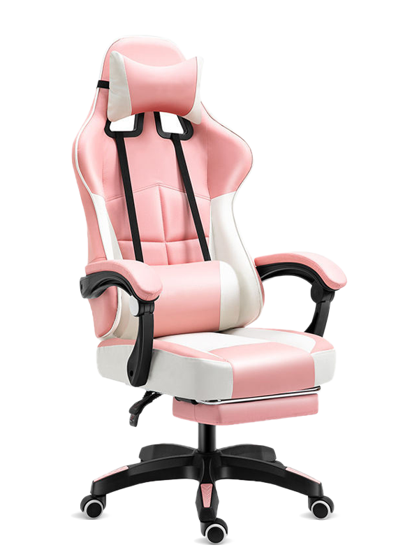 安いリクライニングハイバックフットレスト枕シートコンピュータ PC ゲームレーシングゲーミングチェアゲーマー用 