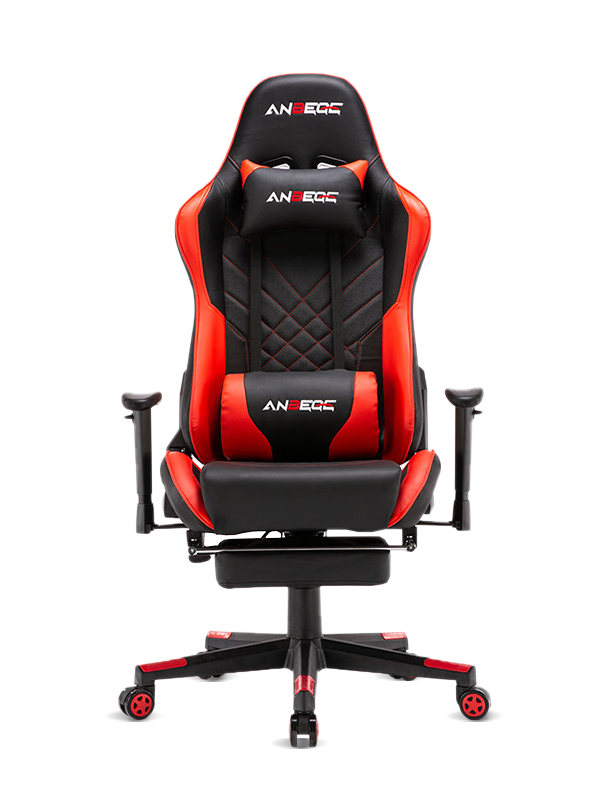 おしゃれなゲーミングチェアカスタマイズ 高さ調節可能 フットレスト付き HS-8020 